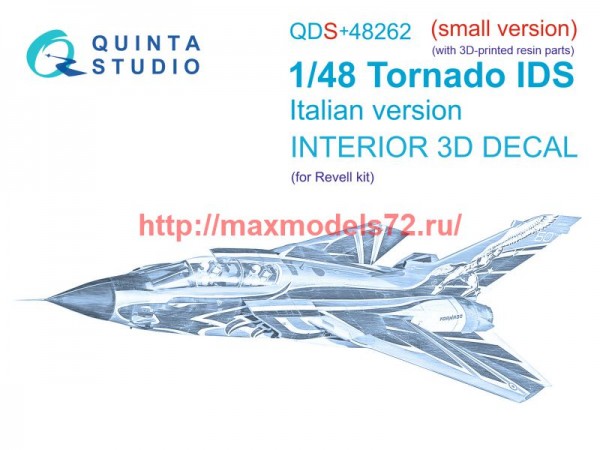 QDS+48262   3D Декаль интерьера кабины Tornado IDS Italian (Revell) (малая версия) (с 3D-печатными деталями) (thumb73650)